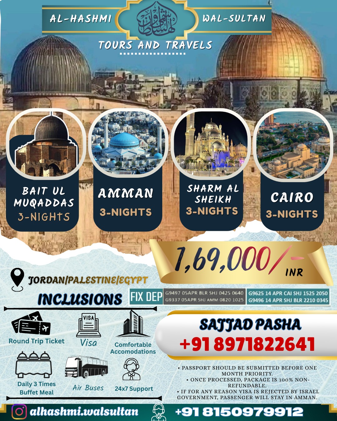 Jordan Palestine Egypt Tour